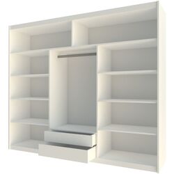 Dulap-cupe Mirjan24 Kalifornia/Malibu 250x215x61 (White) Thumb