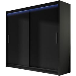 Dulap-cupe Mirjan24 London I 180x215x58 LED (Black)