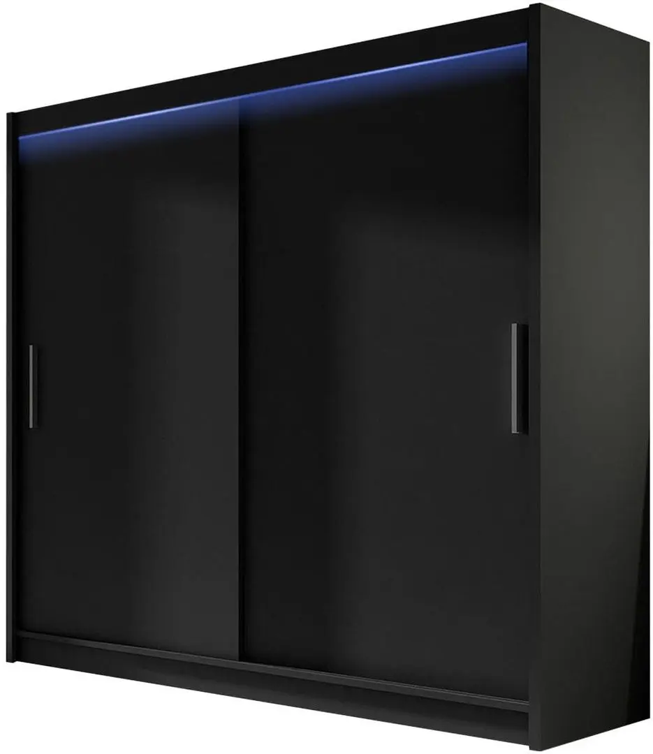 Dulap-cupe Mirjan24 London I 180x215x58 LED (Black)