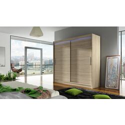 Dulap-cupe Mirjan24 London I 180x215x58 LED (Sonoma Oak) Thumb