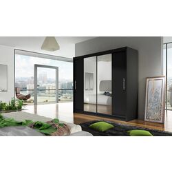 Dulap-cupe Mirjan24 London II 180x215x57 (Black) Thumb