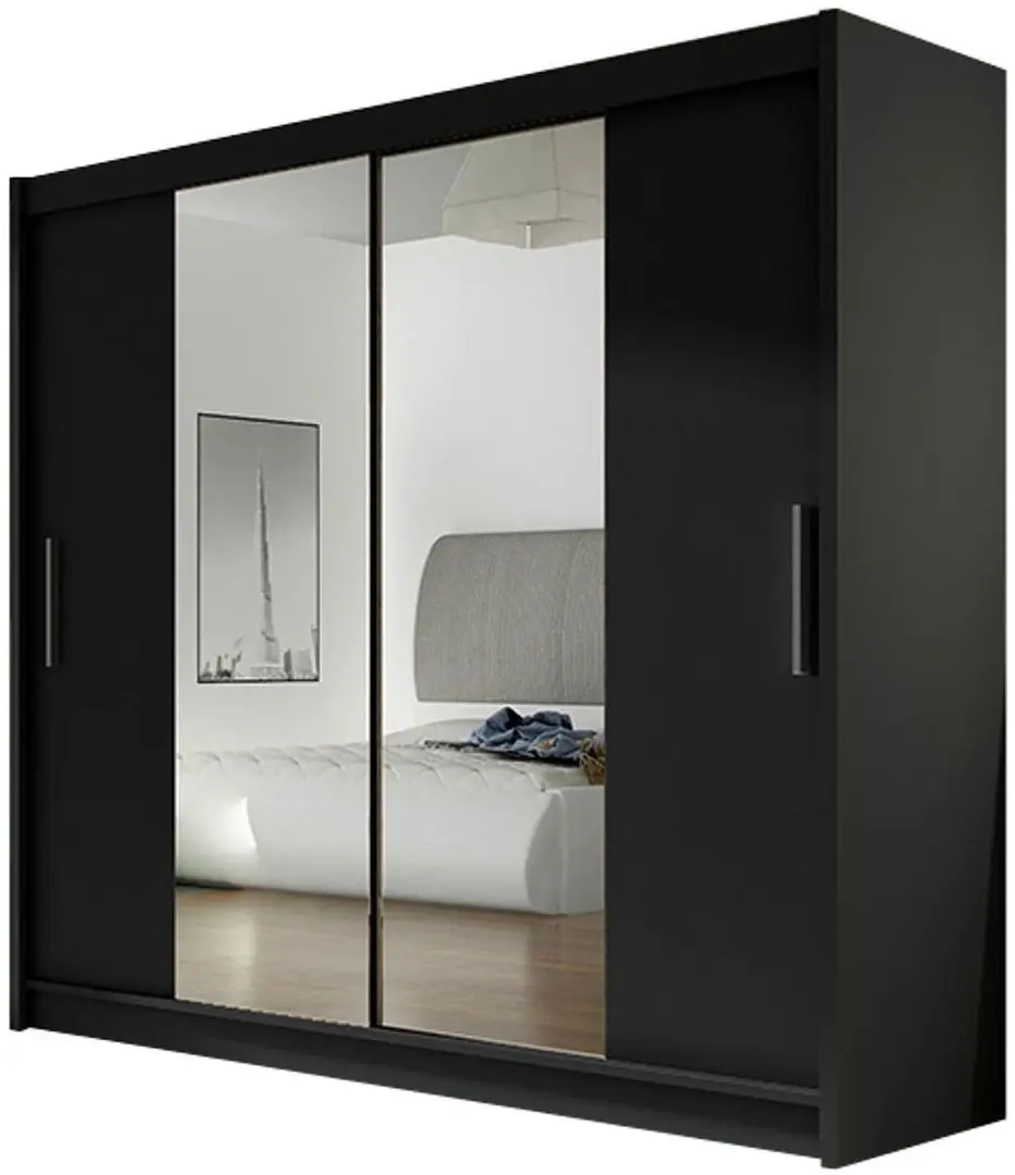 Dulap-cupe Mirjan24 London II 180x215x57 (Black)