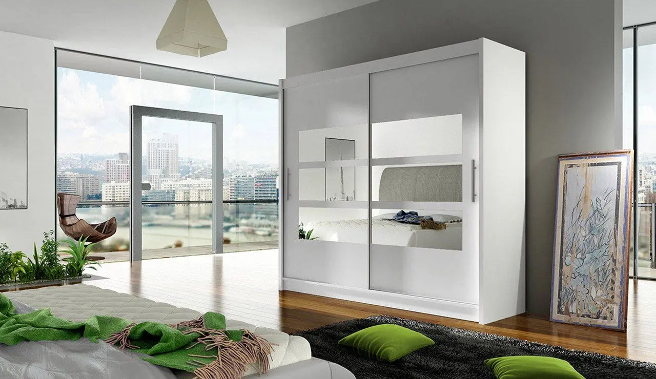 Шкаф-купе Mirjan24 London III 180x215x57 (White) - 4