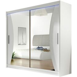 Dulap-cupe Mirjan24 London V 180x215x57 LED (White)