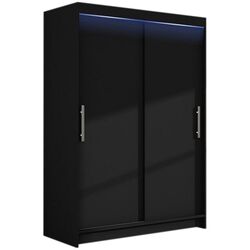 Dulap-cupe Mirjan24 Miami/Aldo I LED 120x200x58 (Black)