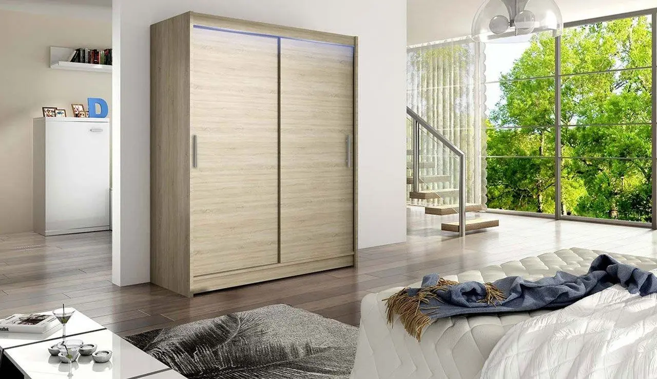 Шкаф-купе Mirjan24 Presto I/Westa I c LED подсветкой (Sonoma Oak) - 2