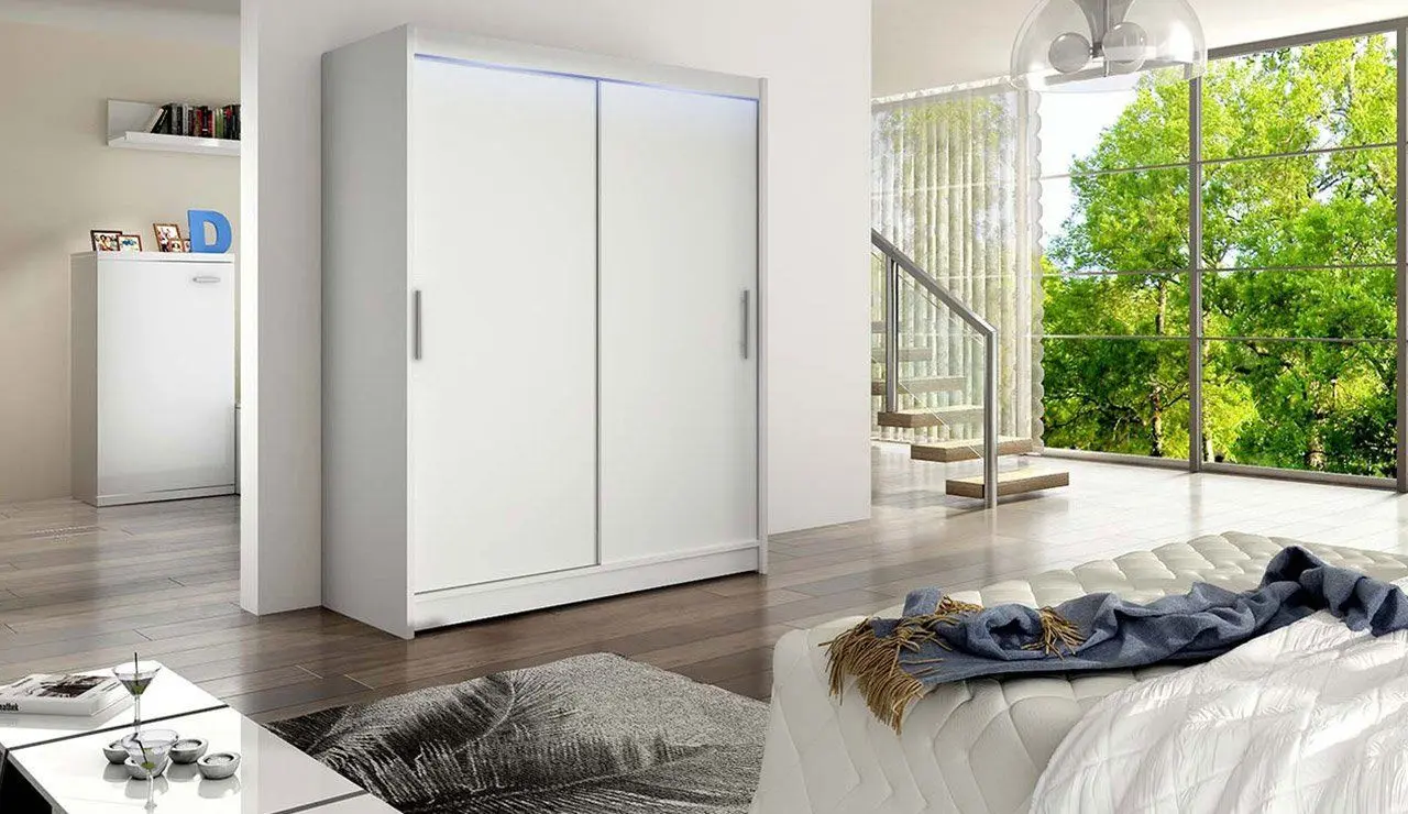 Шкаф-купе Mirjan24 Presto/Westa I 150x200x58 LED (White) - 4