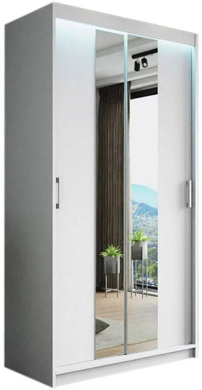 Dulap-cupe Mirjan24 Teodor/Nico II 100x216x60 LED (White)