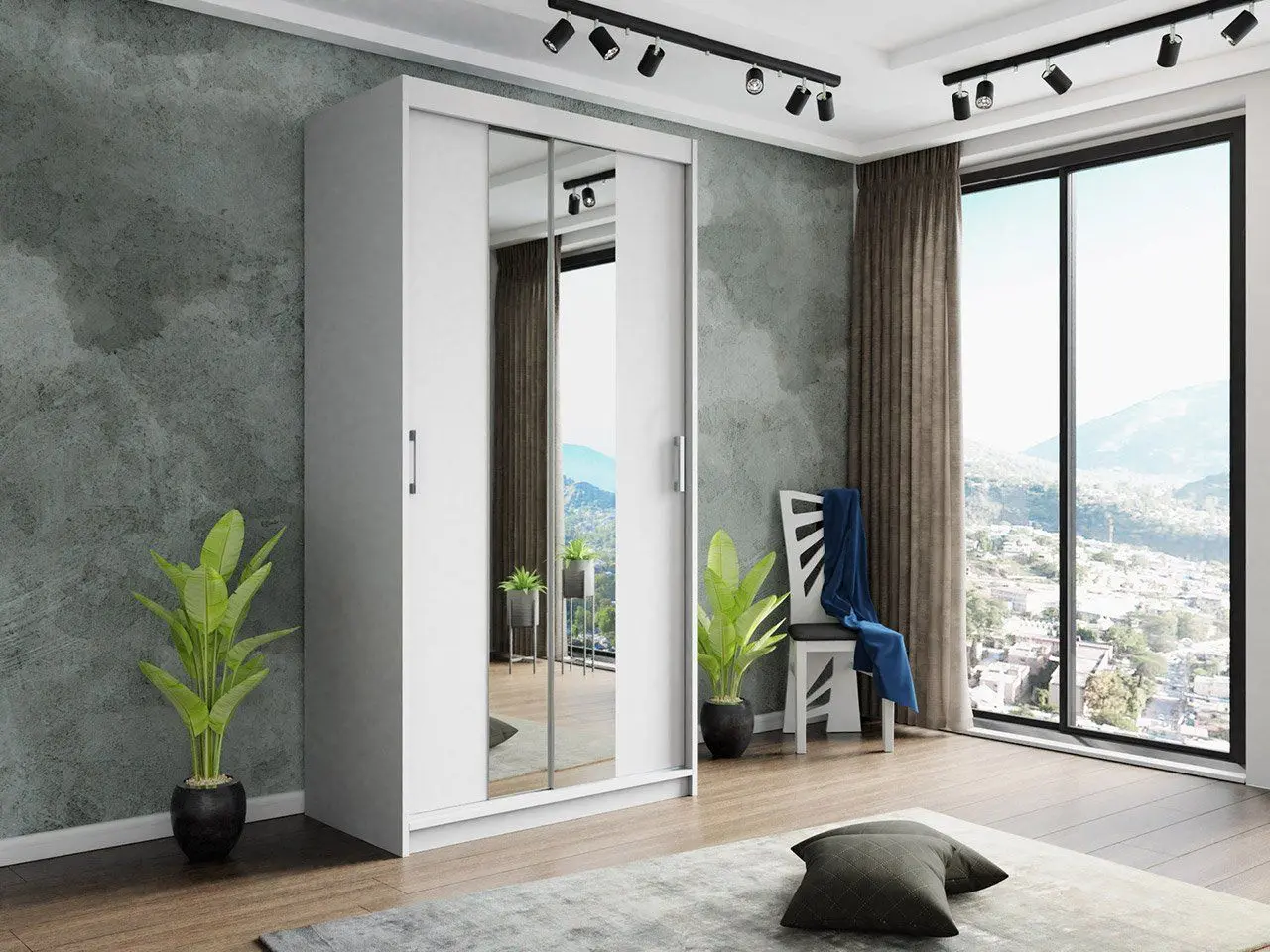 Dulap-cupe Mirjan24 Teodor/Nico II 100x216x60 (White) - 2