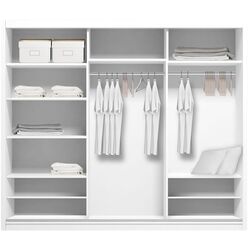 Dulap-cupe Mirjan24 Thor/Kola 250x218x61 (White Matt) Thumb