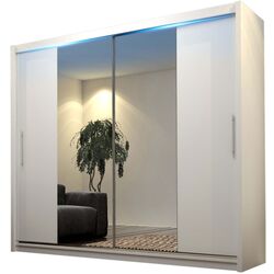 Dulap-cupe Mirjan24 Thor/Kola IV 180x213x58 LED (White Matt)