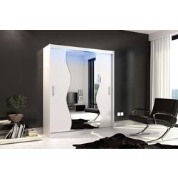 Dulap-cupe Mirjan24 Thor/Kola X 180x213x58 LED (White Matt) Thumb