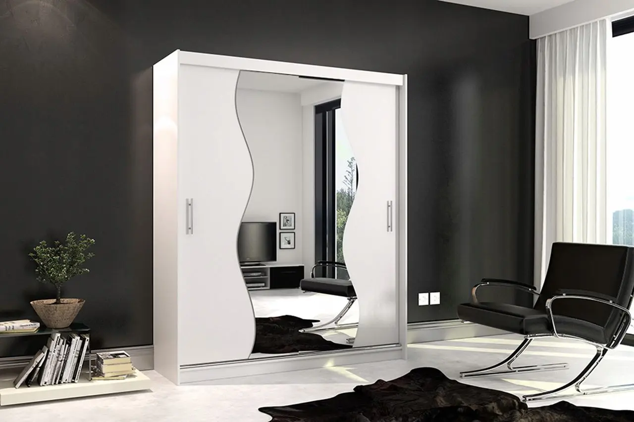 Dulap-cupe Mirjan24 Thor/Kola X 180x213x58 (White Matt) - 4