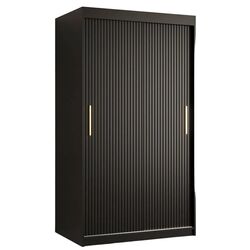 Dulap-cupe Mirjan24 Towiro Slim I/Riflo Slim I 100 (Black)