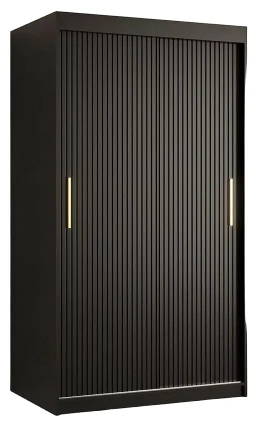 Dulap-cupe Mirjan24 Towiro Slim I/Riflo Slim I 100 (Black)