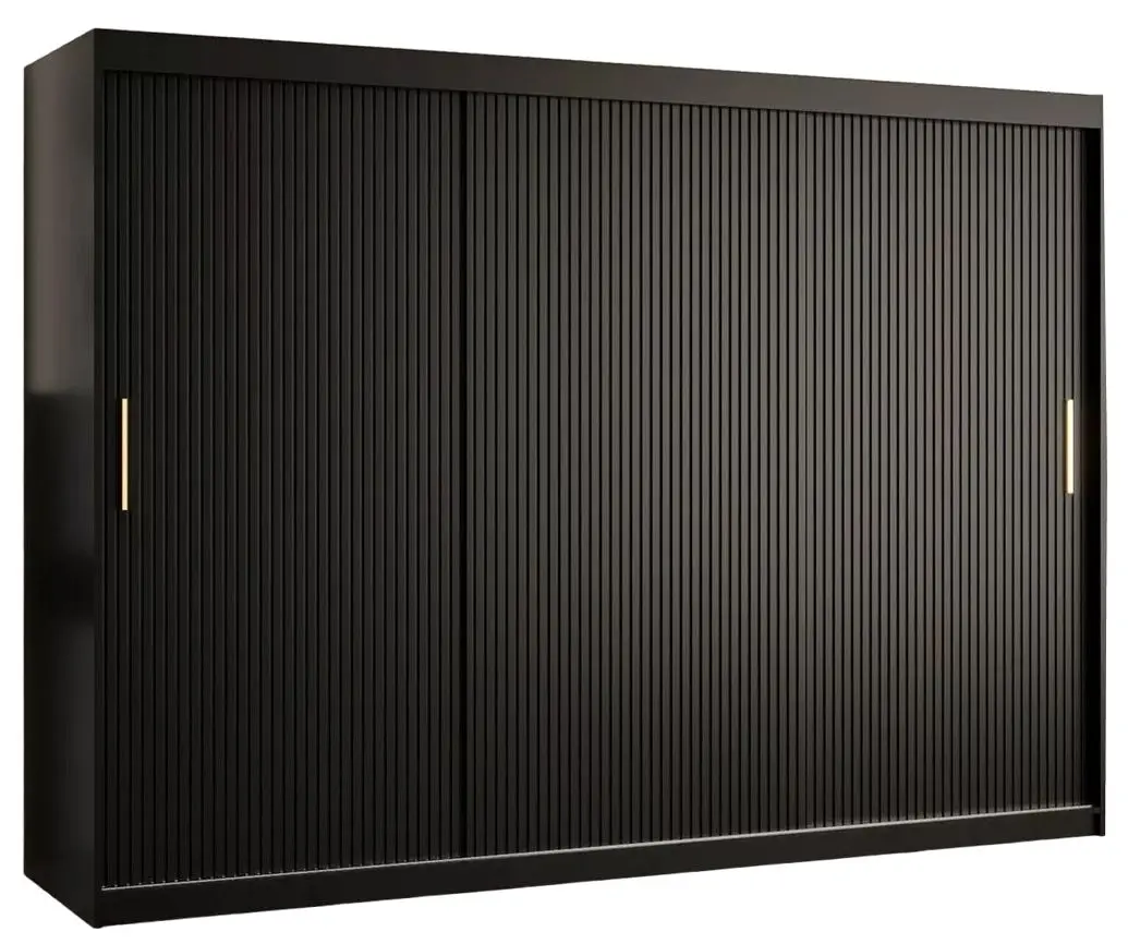 Dulap-cupe Mirjan24 Towiro Slim I/Riflo Slim I 250 (Black)