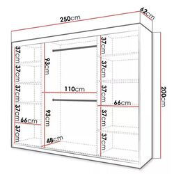 Dulap-cupe Mirjan24 Towiro Slim I/Riflo Slim I 250 (White) Thumb