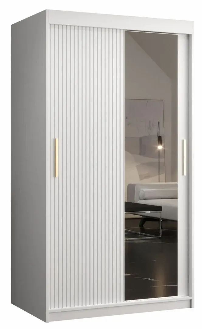 Dulap-cupe Mirjan24 Towiro Slim II/Riflo Slim II 100 (White)