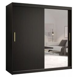 Dulap-cupe Mirjan24 Towiro Slim II/Riflo Slim II 180 (Black)