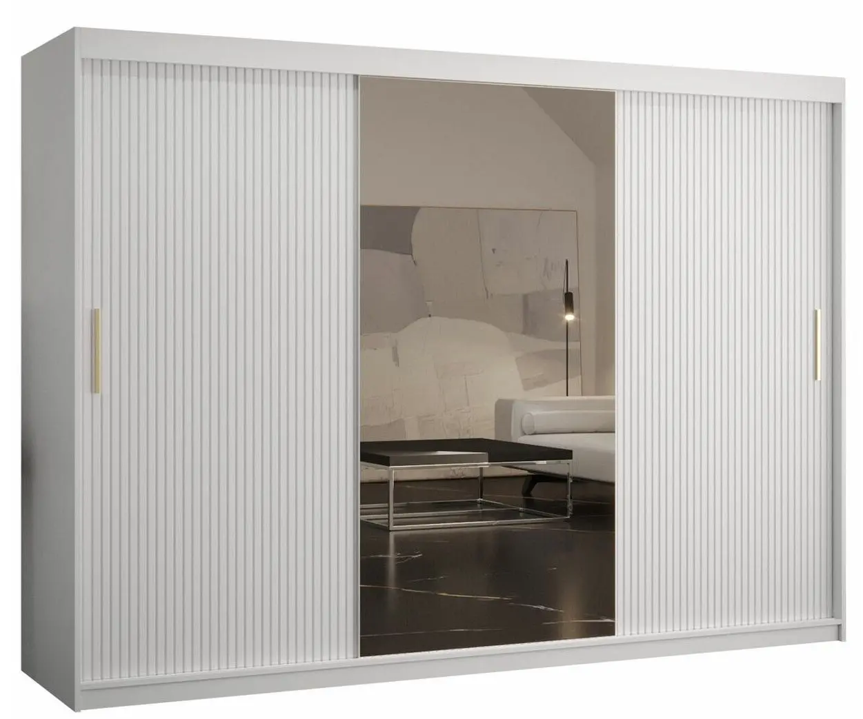 Шкаф-купе Mirjan24 Towiro Slim II/Riflo Slim II 250 (White)