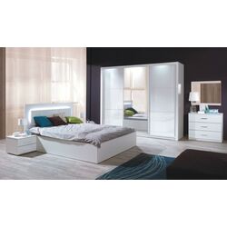 Шкаф-купе Mobhaus Asiena 208х213 (White/White Gloss) Thumb