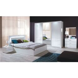 Dulap-cupe Mobhaus Asiena 258х213 (White/White Gloss) Thumb