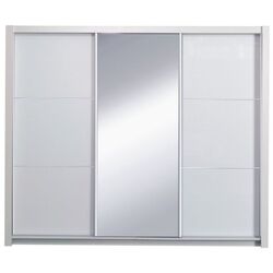 Dulap-cupe Mobhaus Asiena 258х213 (White/White Gloss)