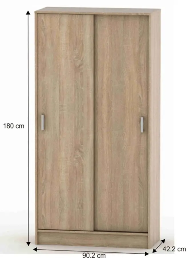 Шкаф-купе Tempo Kondela Betty 4 BE04-003-00 (Sonoma Oak)