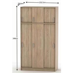 Dulap-cupe Tempo Kondela Betty 4 BE04-010-00 (Sonoma Oak) Thumb