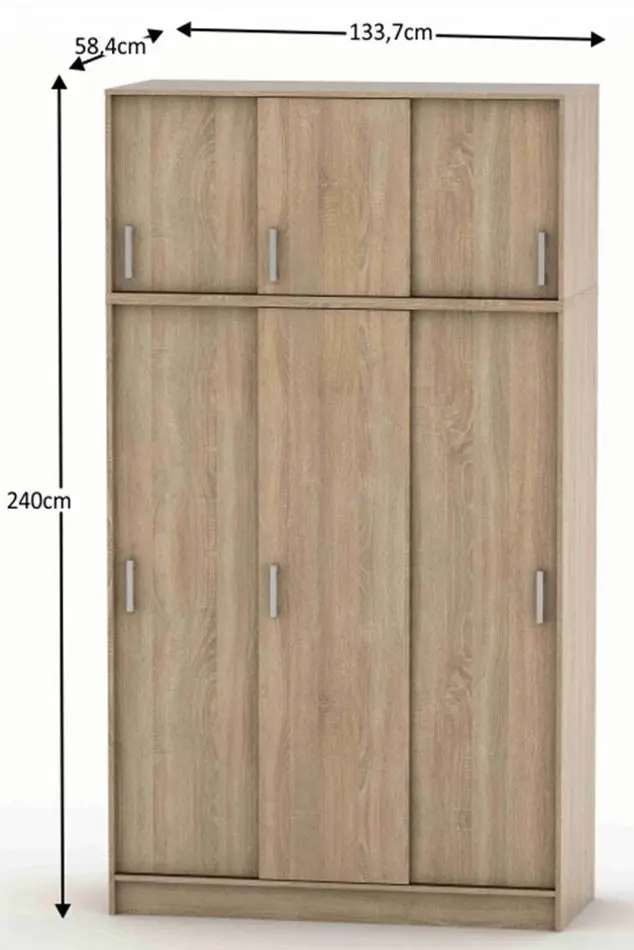 Dulap-cupe Tempo Kondela Betty 4 BE04-010-00 (Sonoma Oak)