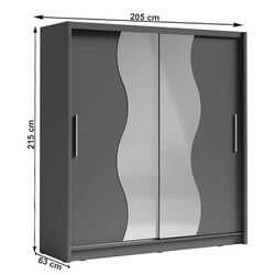 Dulap-cupe Mobhaus Birgamo Typ 2 (Graphite Dark Grey) Thumb