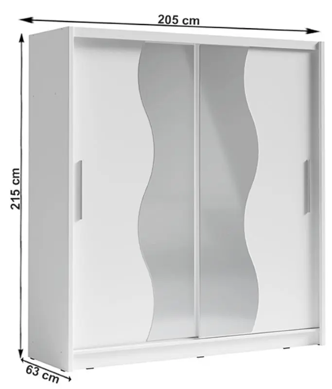 Dulap-cupe Mobhaus Invita Birgamo Typ 2 (White)