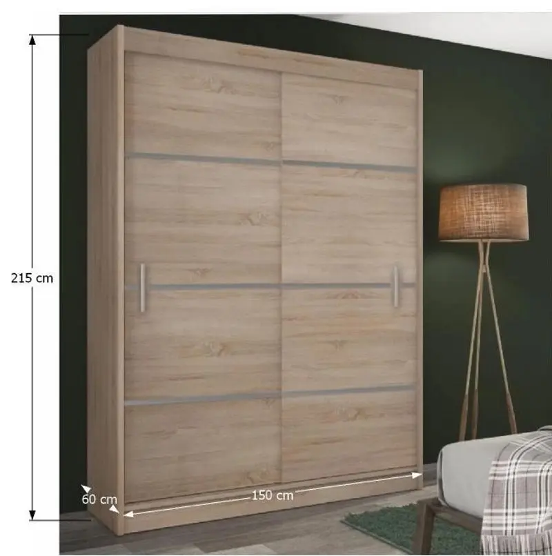 Dulap-cupe Mobhaus Invita Merina 150 (Sonoma Oak/Gray)