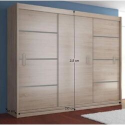 Dulap-cupe Mobhaus Invita Merina 250 (Sonoma Oak/Gray) Thumb