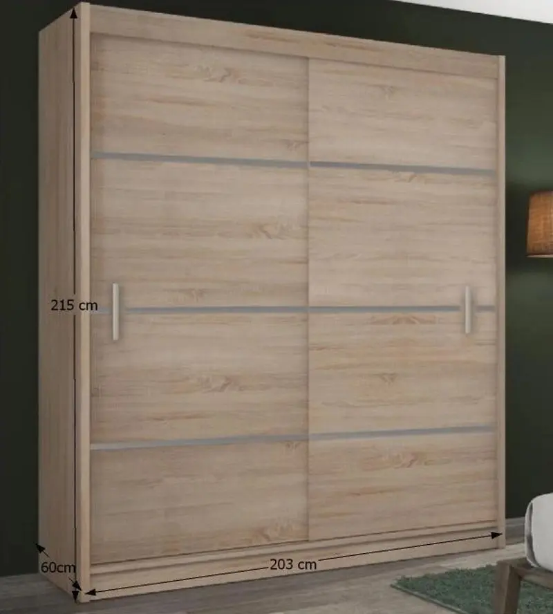 Dulap-cupe Mobhaus Merina 203 (Sonoma Oak/Gray)