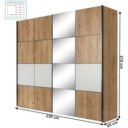 Dulap-cupe Mobhaus Puno (Grandson Oak/White Matt) Thumb