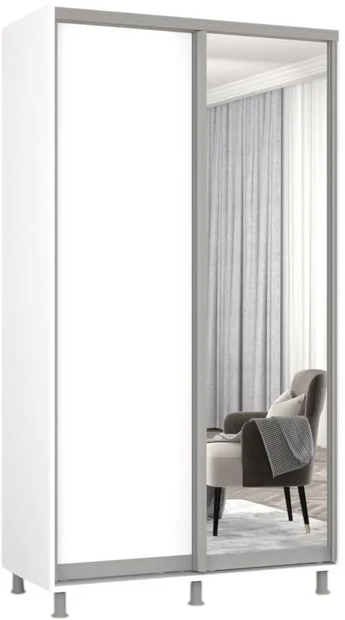 Dulap-cupe Mobildor Aron 1 oglinda/1 PAL 120x220x60 (White) - 2