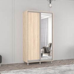 Dulap-cupe Mobildor Aron 1 oglinda/1 PAL 130x220x60 (Sonoma Oak)