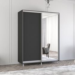 Dulap-cupe Mobildor Aron 1 oglinda/1 PAL 150x230x60 (Anthracite)