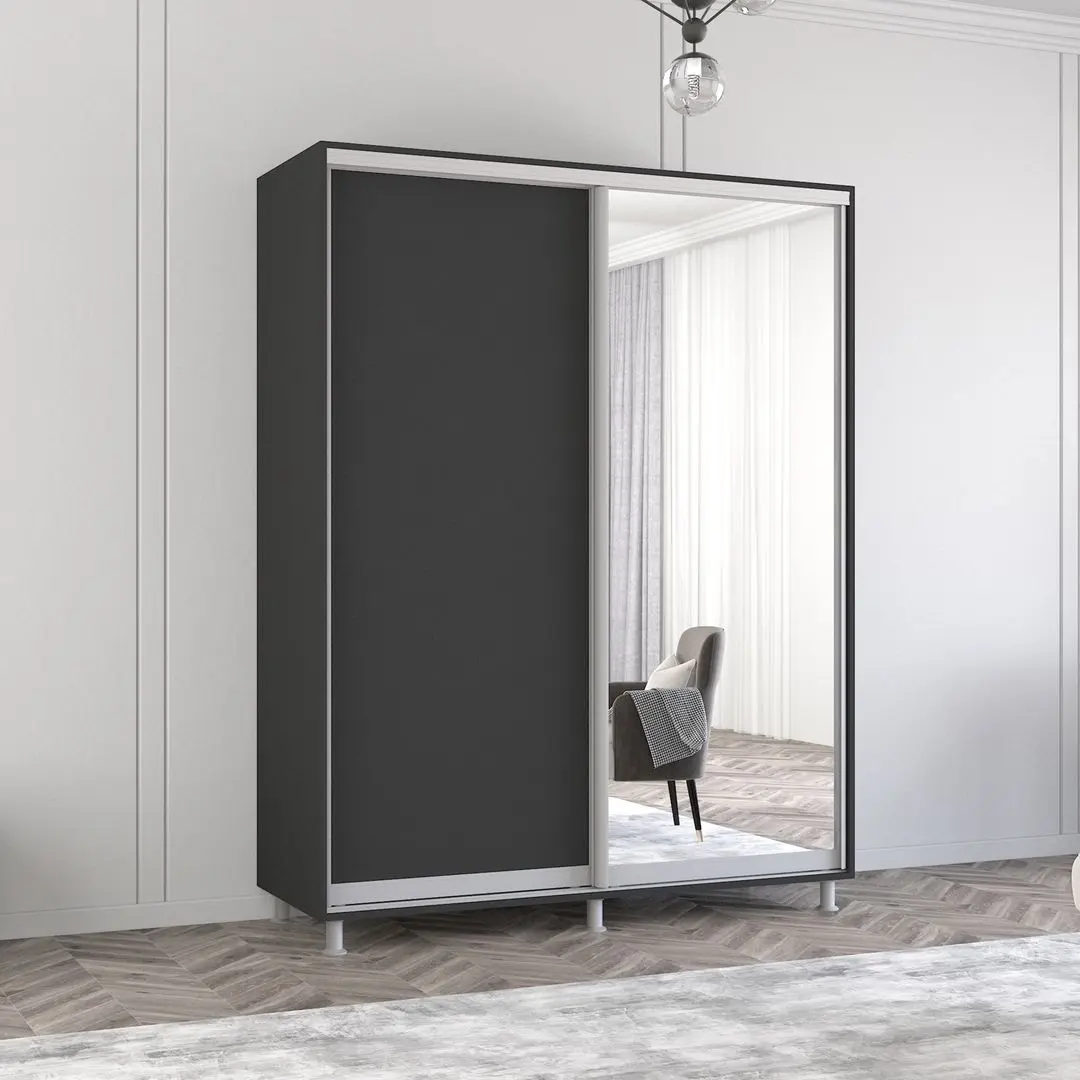 Dulap-cupe Mobildor Aron 1 oglinda/1 PAL 160x240x60 (Anthracite)