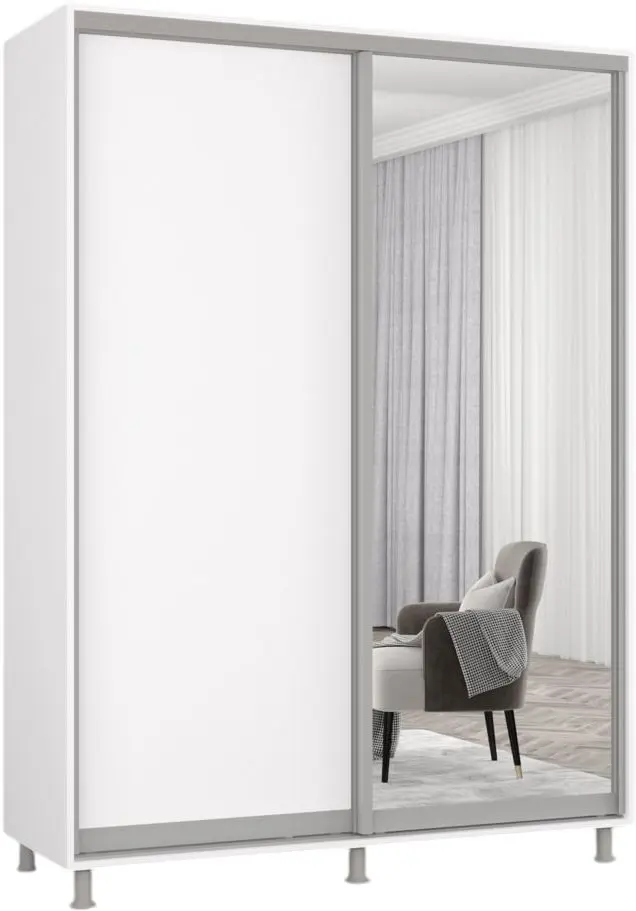Dulap-cupe Mobildor Aron 1 oglinda/1 PAL 170x240x60 (White) - 2
