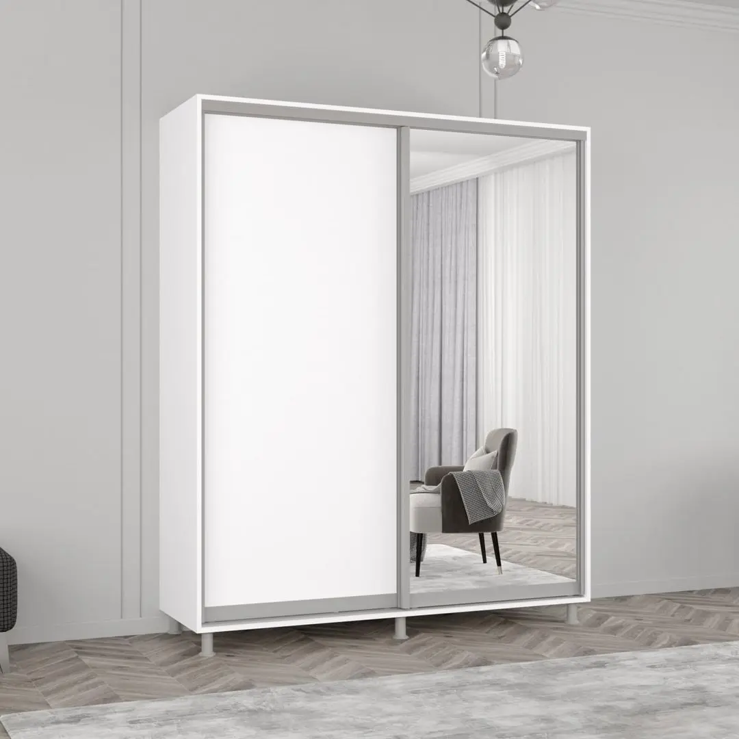 Dulap-cupe Mobildor Aron 1 oglinda/1 PAL 180x210x60 (White)