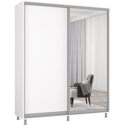 Dulap-cupe Mobildor Aron 1 oglinda/1 PAL 180x240x60 (White) Thumb