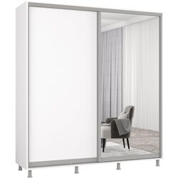 Dulap-cupe Mobildor Aron 1 oglinda/1 PAL 190x200x60 (White) Thumb