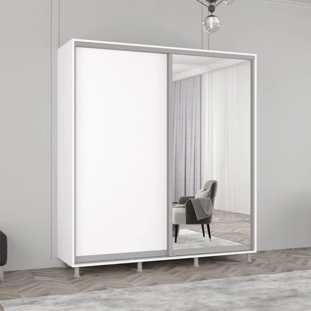 Dulap-cupe Mobildor Aron 1 oglinda/1 PAL 190x220x60 (White)
