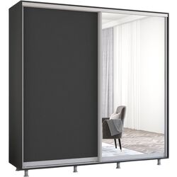 Dulap-cupe Mobildor Aron 1 oglinda/1 PAL 200x200x60 (Anthracite) Thumb