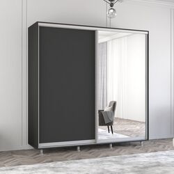 Dulap-cupe Mobildor Aron 1 oglinda/1 PAL 200x200x60 (Anthracite)