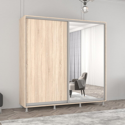 Dulap-cupe Mobildor Aron 1 oglinda/1 PAL 200x230x60 (Sonoma Oak)