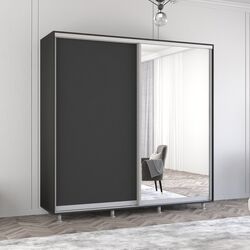 Dulap-cupe Mobildor Aron 1 oglinda/1 PAL 200x240x60 (Anthracite)