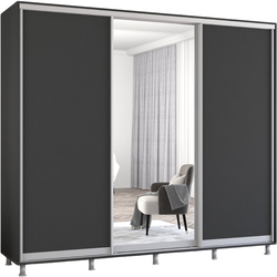 Dulap-cupe Mobildor Aron 1 oglinda/2 PAL 260x240x60 (Anthracite) Thumb